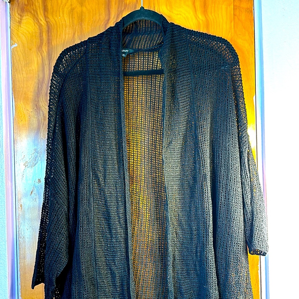Knit long wrap